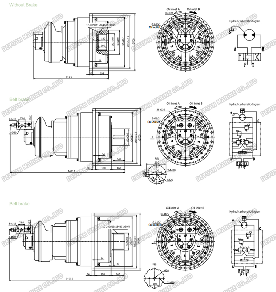 Гидравлические трансмиссии для тяжелых условий эксплуатации-DEYUAN MARINE 3