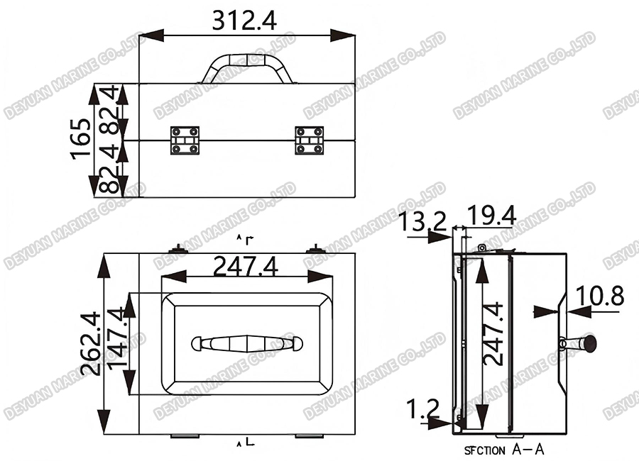 Портативный автомобильный телефон BX-1-DEYUAN MARINE2