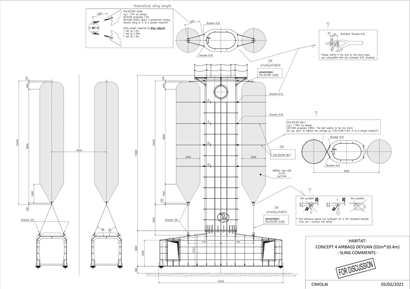 Подъемные плавающие подушки безопасности Design-Deyuan Marine