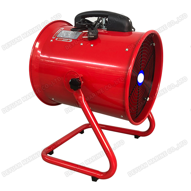 Портативный осевой вентилятор с U-образной рамой и регулируемым наклоном