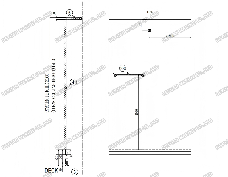 Морской санитарный блок типа T4-DEYUAN MARINE5