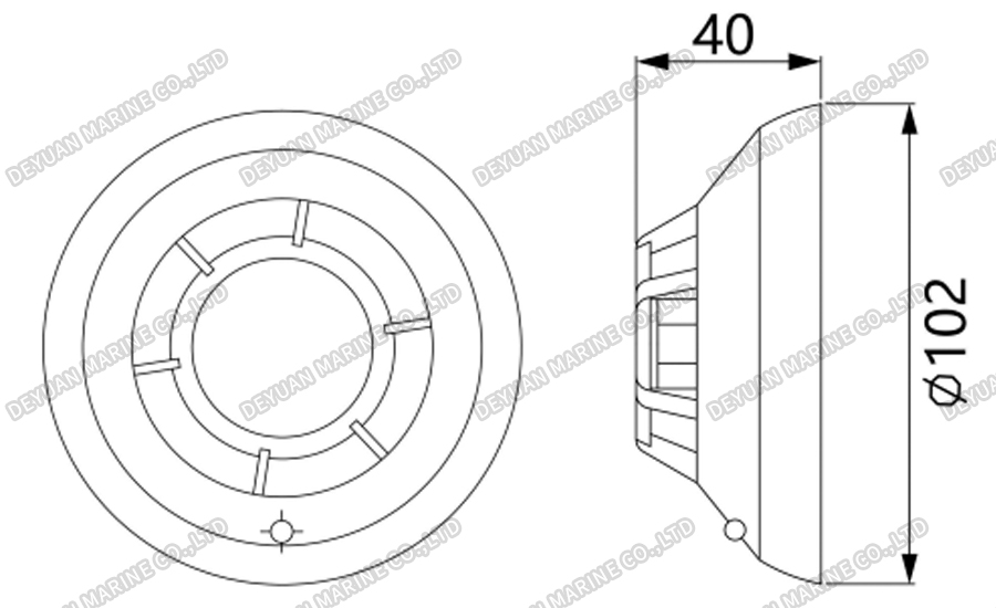 JTW-BD-ZR875HT Тепловой детектор (90&deg;)-DEYUAN MARINE2