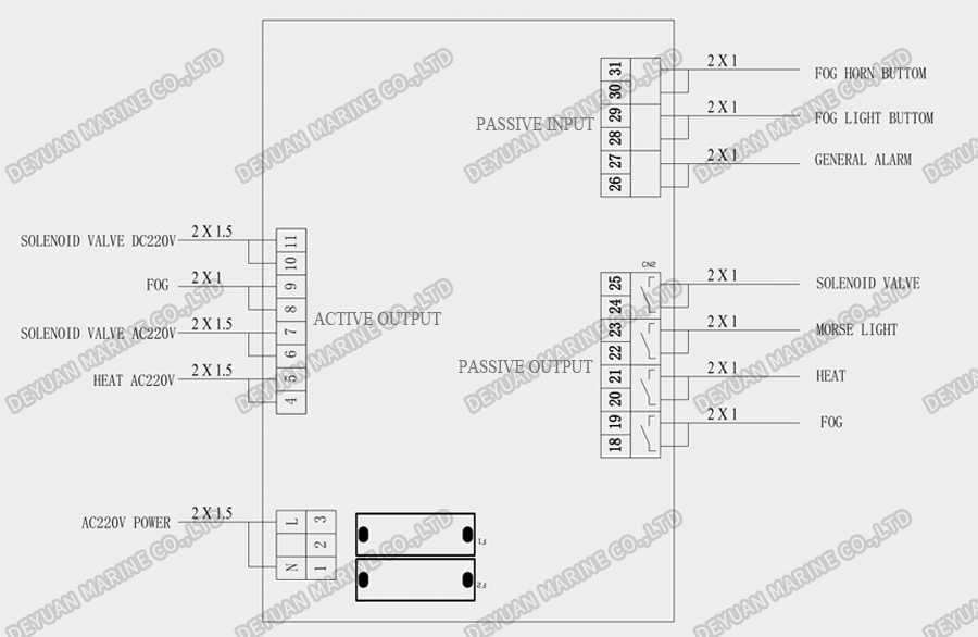 Схема подключения системы-DEYUAN MARINE-DEYUAN MARINE2