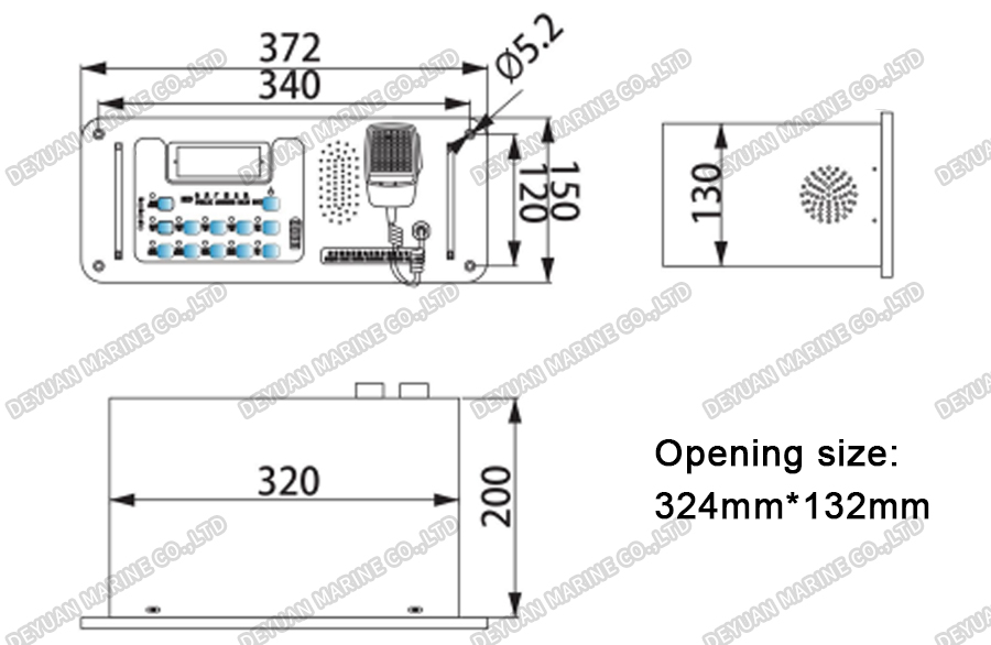 Морской усилитель HKD-50C-DEYUAN MARINE2