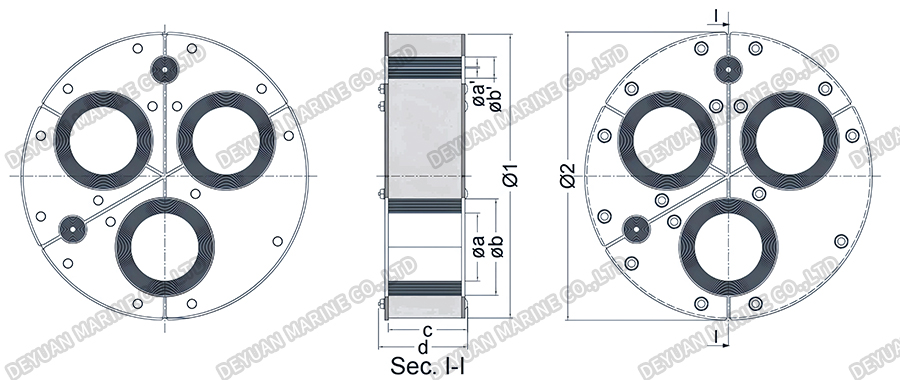 Рама YRS с пятью отверстиями2