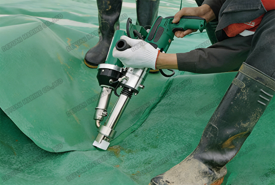 Серия экструзионных сварочных аппаратов с двойным нагревом LST600-DEYUAN MARINE5