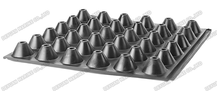 Плавающая платформа типа FZPT-500, резиновый вибро- и звукоизоляционный коврик-DEYUAN MARINE2