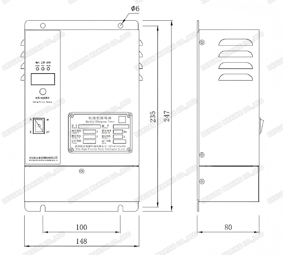 CJHD-20A 3-фазный источник питания для морской зарядки-Deyuan Marine 1