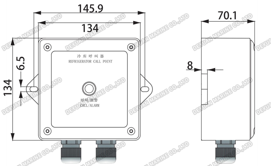Холодильник АН-2 извещатель-DEYUAN MARINE2