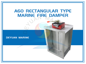 Электрический прямоугольный морской противопожарный клапан A60
