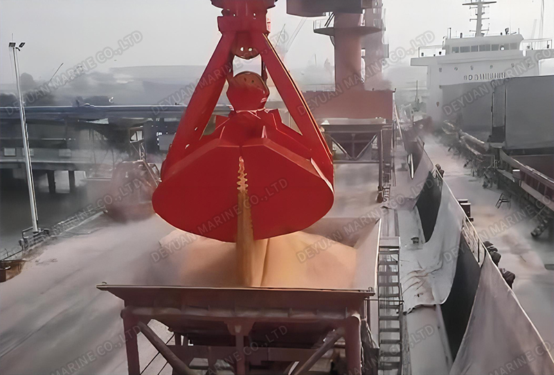 4-канатный 2- грейферный механический грейферный ковш-5t25t-DEYUAN 5