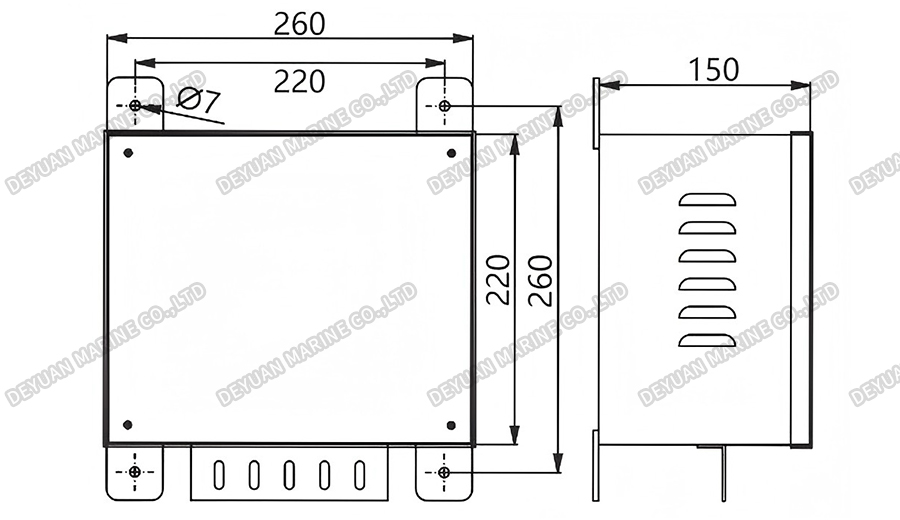 Блок питания общей сигнализации WYC-1-DEYUAN MARINE3