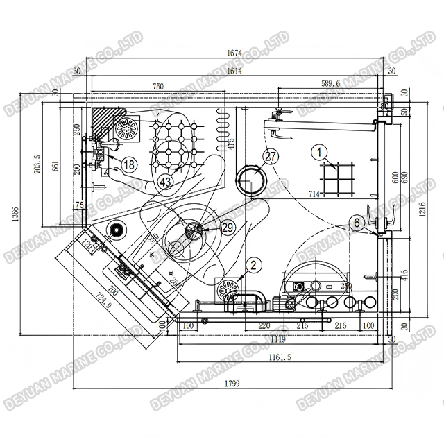 Морская влажная санитарная установка типа Т2