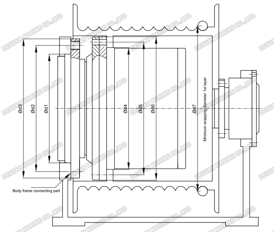 Редуктор скорости лебедки GFT(W)-DEYUAN MARINE 2