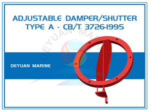 Круглая регулируемая заслонка для воздуховодов морской системы вентиляции CB/T 3726-1995, тип A