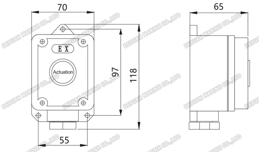 LA19 Ручной электрический свисток-DEYUAN MARINE2