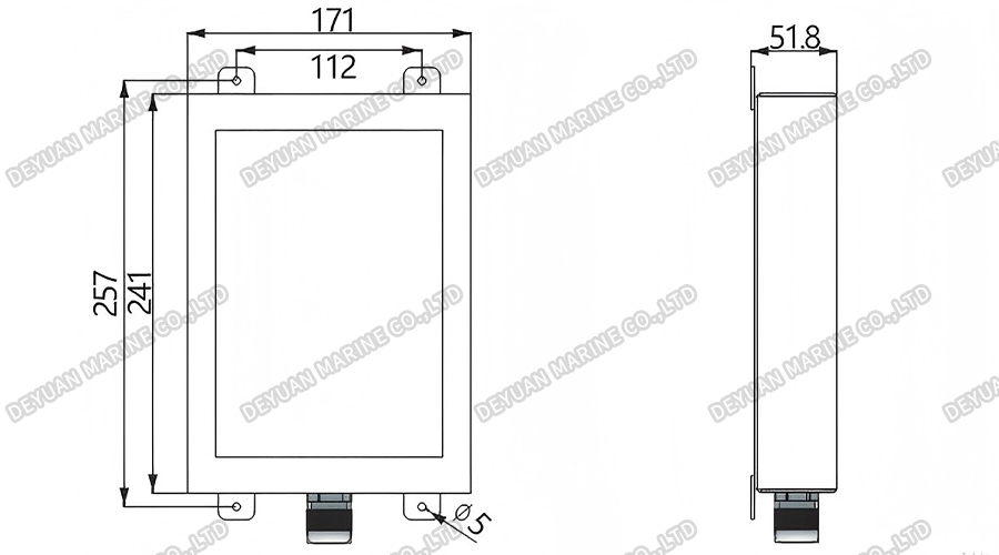 MSA-1FG Водонепроницаемый дверной повторитель настенного типа-DEYUAN MARINE2