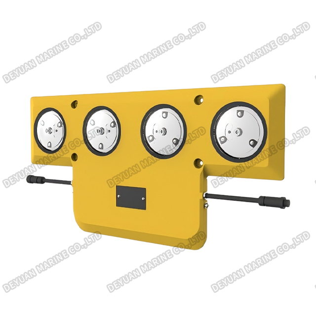 Огни по периметру посадочной площадки вертолета LP4