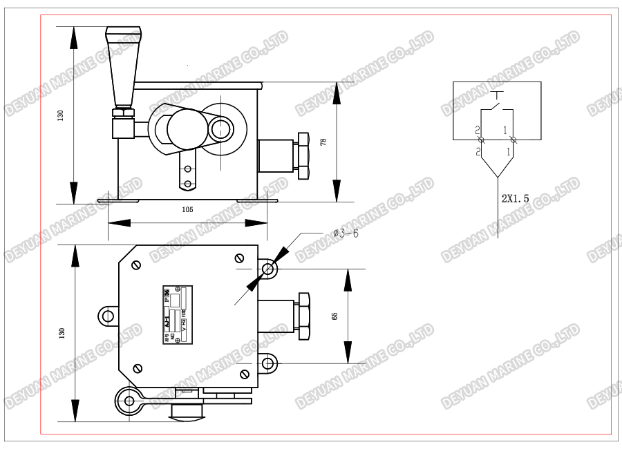 Ключ Морзе AJ-1-DEYUAN MARINE2