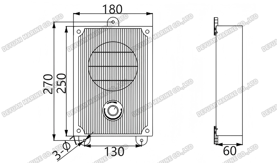 YDC-口G Настенные низкочастотные громкоговорители-DEYUAN MARINE2