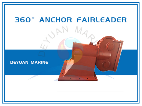 Тип A38 Установленный на палубе двойной шкив 360 ° Anchor Fairleader