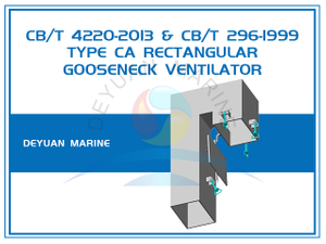 Тип CA Вентилятор с прямоугольной трубкой на гибкой шее с угловой шейкой под сварку CB/T 296-1999