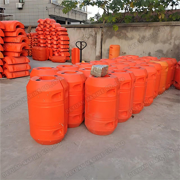 Поплавок для дноуглубительных труб из HDPE двухполовинный комбинированного типа