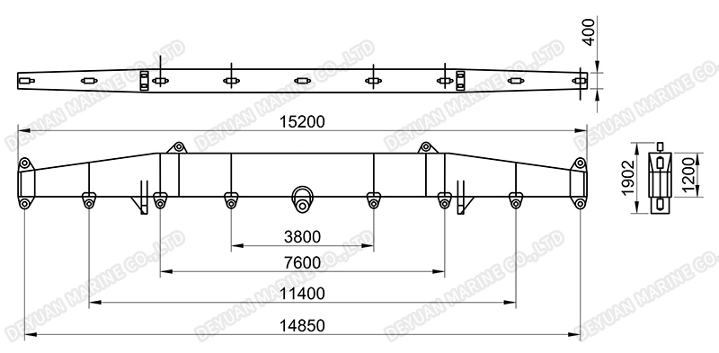 Подъемная балка разбрасывателя 176T