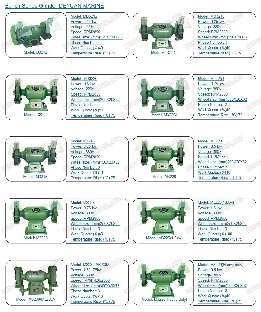Серия настольных шлифовальных станков-DEYUAN MARINE 1