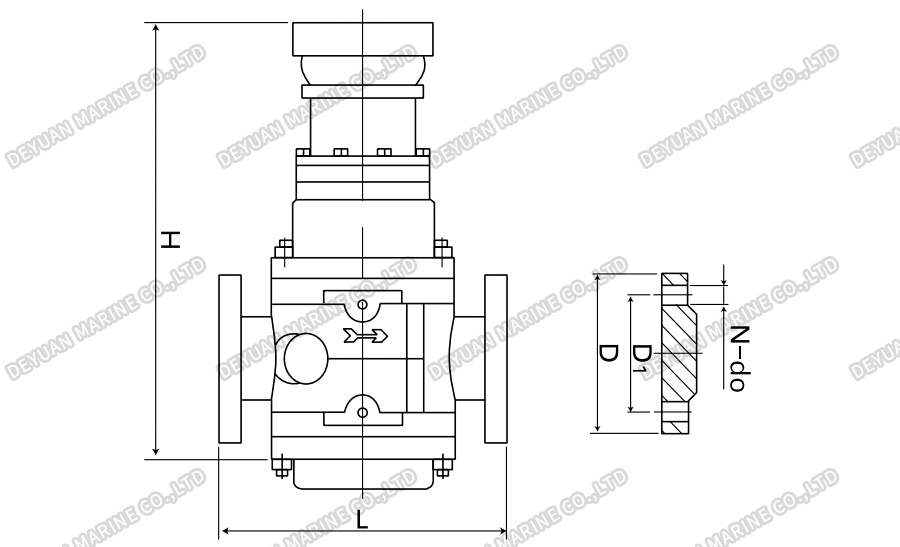 Расходомер со спиральным ротором-DEYUAN MARINE3