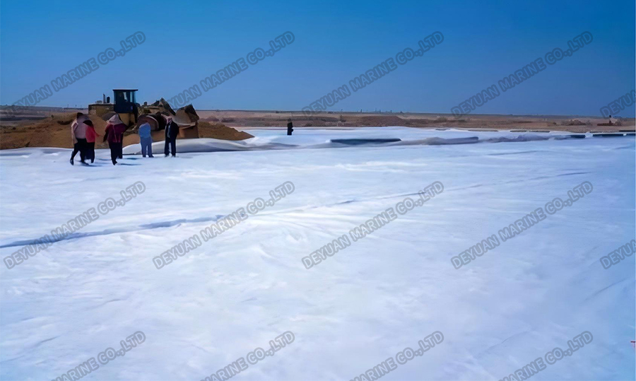 Штапельные волокна иглопробивной геотекстиль-DEYUAN MARINE3