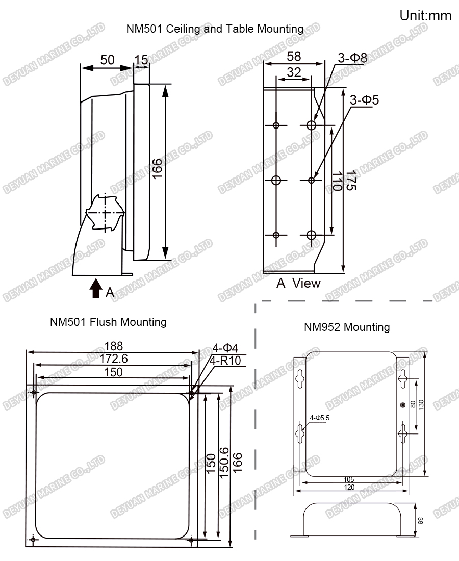 5-канальный многофункциональный репитер с 7-дюймовым TFT-дисплеем-DEYUAN MARINE 4