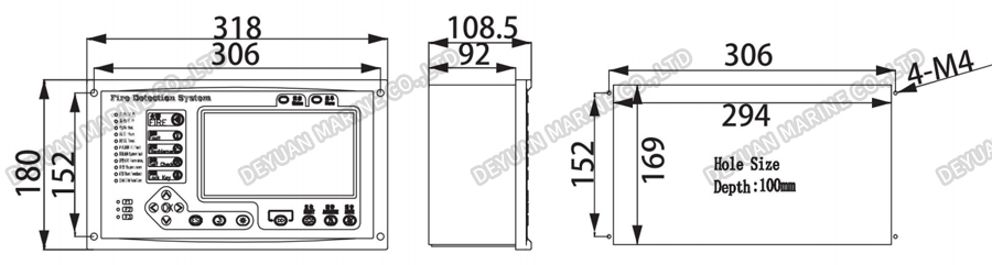JBS-MB,S Контроллер пожарной сигнализации зоны-DEYUAN MARINE2