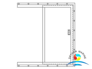 Морская одностворчатая алюминиевая раздвижная дверь хорошего качества для лодки