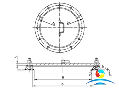 Круглая крышка люка модели B