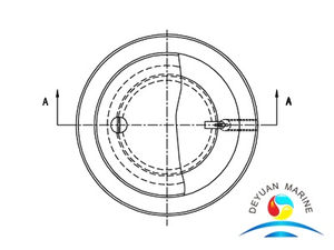Модель A Круглая плоская двойная крышка Водонепроницаемая крышка люка 
