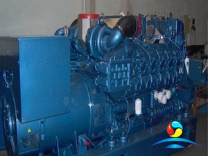 Морской двухтопливный двигатель Weichai серии 12M26 мощностью 500 кВт