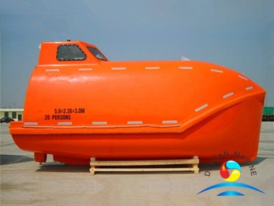 Дешевая грузовая версия Морская полностью закрытая спасательная шлюпка свободного падения 