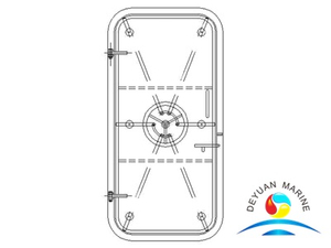 Дверь морского корабля быстродействующая стальная Веатертигхт с утверждением БВ
