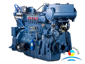 Морской газовый двигатель Weichai с водяным охлаждением серии WP12C350NG