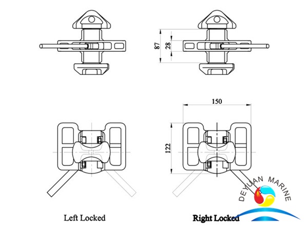 Большой тип сиденья Twistlock Китай