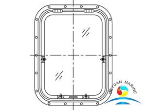 Алюминиевое прямоугольное окно модели 204