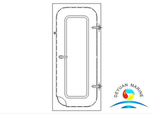 Морская одностворчатая атмосферостойкая стальная дверь типа FA 