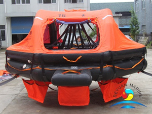 Стандартный надувной спасательный плот ADL стандарта SOLAS для 15 человек, спускаемый с помощью шлюпбалки