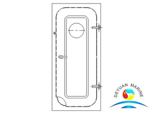 Лодочная морская сталь, негерметичная дверь с круглым окном