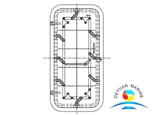 Морской CCS одобрил одиночную стальную водонепроницаемую дверь с ручкой на петлях