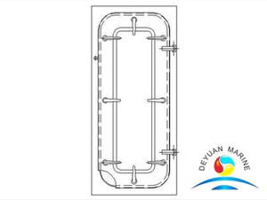 Морская тяжелая стальная дверь для лодки с CCS