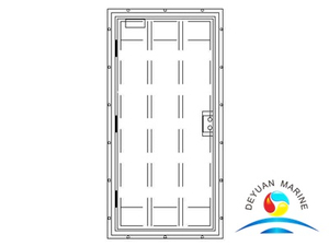 Морская стальная звукоизоляционная дверь дросселя без окна для корабля