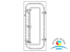 Морская стальная полугерметичная дверь типа BA для лодки
