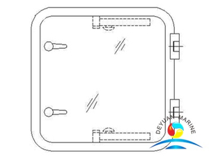 Морской корабль с обеих сторон открыл/закрыл алюминиевый световой люк с CCS